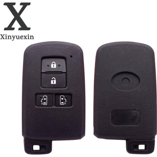 Xinyuexin 4 Buttons Replacement Car Key Cover Case Fit for Toyota Sienta Voxy Noah Esquire Key Remote Shell No Logo