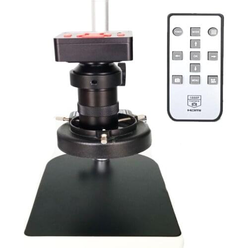 21MP 1080P HDMI USB Digital Industry Video Microscope Camera TF Card Video Recorder +130X C-Mount lens Mobile Phone PCB Repair