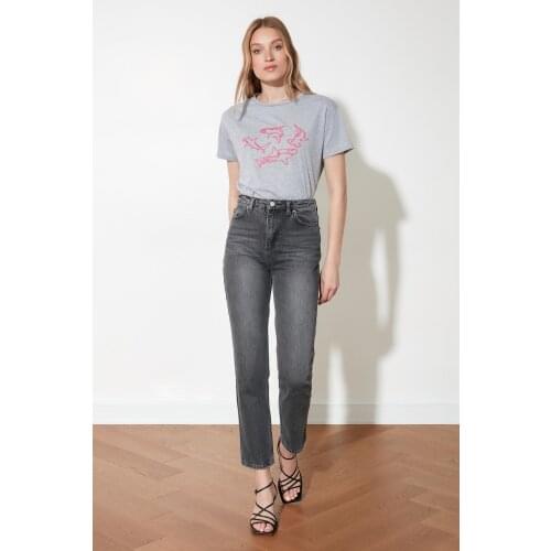 Trendyol High Waist Bootcut Jeans TWOSS21JE0035