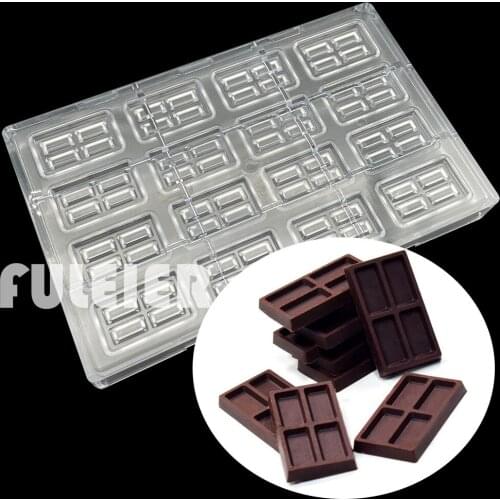 6g Candy Bar Polycarbonate Chocolate bar Mold For Baking Maker Mold Cake Decoration Confectionery Tool Bakeware