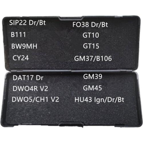 Car repair tool lishi tool SIP22 B111 BW9MH CY24 DAT17 DWO4R DWO5 FO38 GT10 GT15 GM37 GM39 GM45 HU43