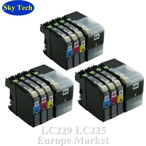 Quality Compatible Ink Cartridge For LC229XL LC225XL , For Brother MFC-J5320DW / J5620DW / J5625DW / J5720DW etc . [Europe]