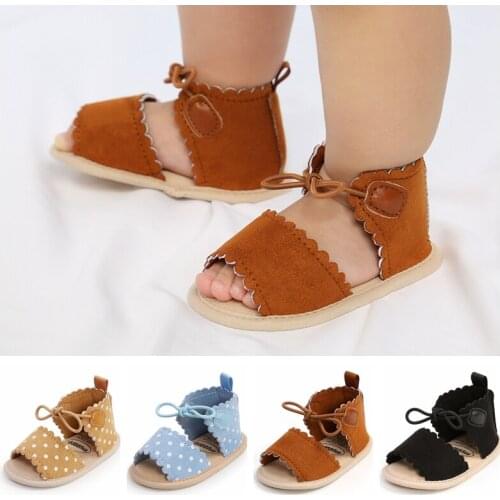 Summer 2021 Infant Girls Shoes Vintage Baby Girls Sandals Toddler Non-slip Sandals Fashion Prewalker