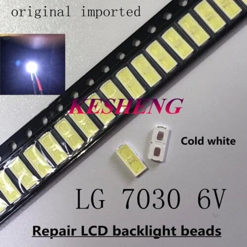 LG Innotek YPNL-LED LED backlight 1W 7030 6V cool white application TV smd 7030 cool white led-110lm 7.0 * 3.0 * 0.8mm/500PCS