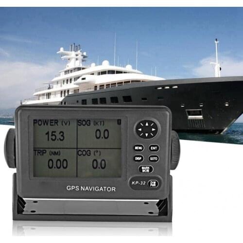 ONWA KP-32 GPS/SBAS Marine Navigator 4.5 inch LCD Display GPS Navigation Locator Alarm arrival anchor zone XTE speed time