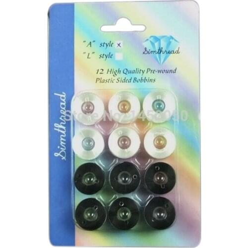 New Arrival Type A Pre-wound Reusable Plastic Bobbins Embroidery Thread, for Brother Embroidery Machine