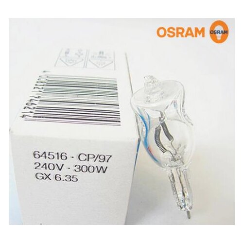 2pcs OS 64516 230V 240V 300W GX6.35 CP97 photograph bulb 230V300W 240V300W CP/97 halogen display optic lamp