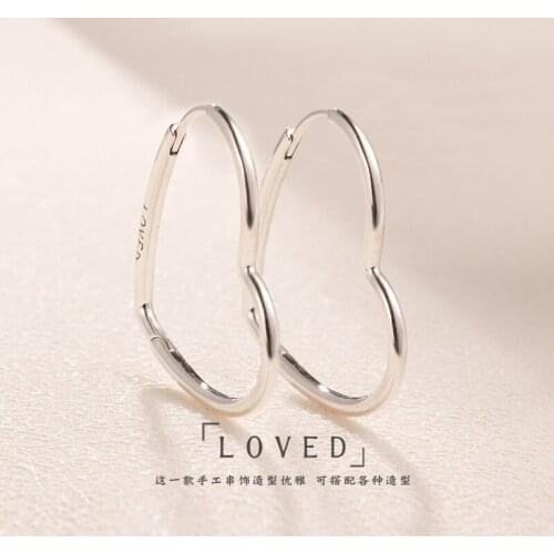 Earring Large Asymmetric Hearts Of Love Earrings For Women Wedding Gift Fashion Jewelry