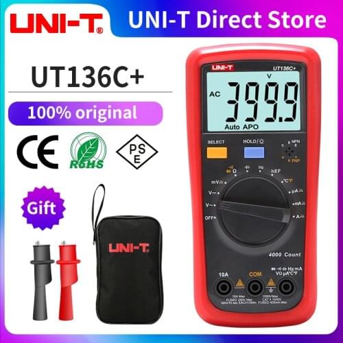 UNI-T UT136C+ high precision digital multimeter AC and DC voltage and current ohm diode frequency automatic range UT136B