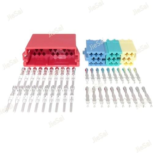 Universal ISO Radio Adapter Female Male Connector Car Radio Connectors For Car For VW Audi Skoda