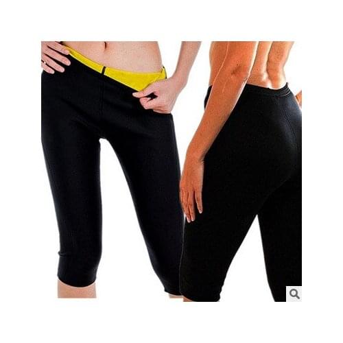 Women Hot Shaper Neoprene Slimming Pants Heating Sauna Body Shaping Pants Fitness Sports Cropped Yoga Pants