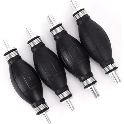 1pc 4styles Line Pump Primer Bulb Hand Primer Gas Petrol Pumps Hand Fuel Pump Rubber and Aluminum Apply to All Fuels 16cm 5cm