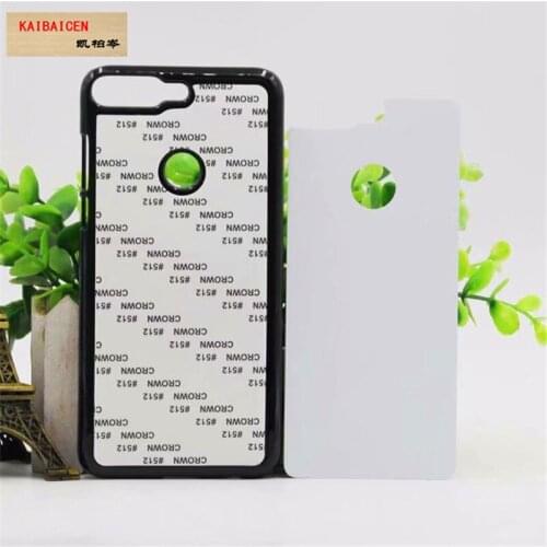 For Huawei Play 7C/Y7 Prime Case PC Plastic Hard 2D Sublimation Blank Heat transfer Phone Cover Case