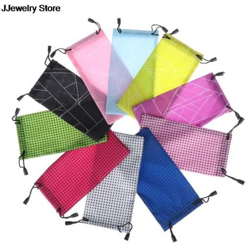 2PCS Durable Soft Cloth Dust Pouch Optical Glasses Carry Bag Waterproof Sunglasses Pouch Dustproof Pouches For Sunglasses