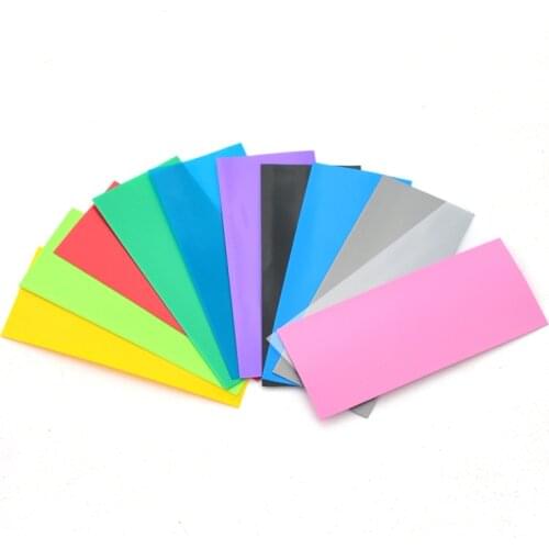 22pcs 18650 Shrink Wrap 72*30*0.08mm PVC Heat Shrink Sleeves 18650 Battery Wrap