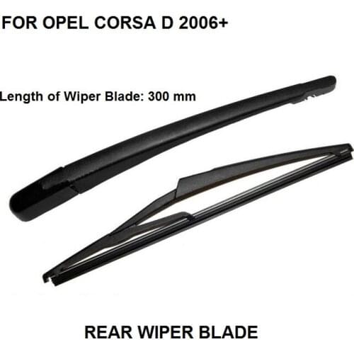 300mm Blade For Vauxhall Opel Corsa D 2006+ Rear Windshield Window Wiper Arm + Blade Set New