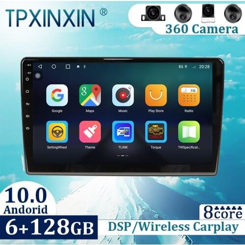 6+128GB For Toyota Wish 2009-2012 Android 10 Carplay Radio Player Car GPS Navigation Head Unit Car Radio with Screen