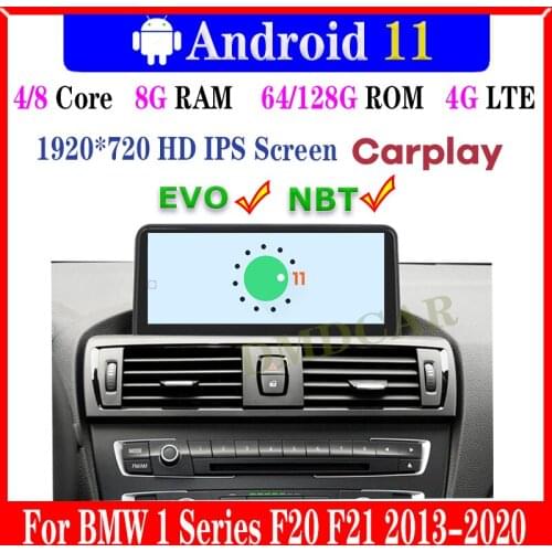 10.25" 8Core 8+64G Android 10 Car Multimedia Player GPS Navigation Radio for BMW 1Series F20 F21 2013 2014 2015 2016 2017 Stereo