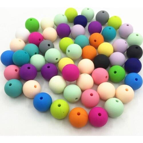 Food Grade Silicone Teeth Beads Silicone Beads for Teething Necklace chew diy beads Wholesales New loose beads teether