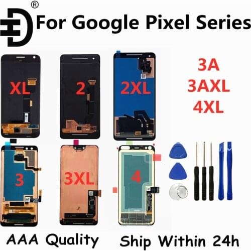 AMOLED Display For Google Pixel 2 2XL 3 3XL 3A LCD Display Touch Screen Digitizer Assembly For Google Pixel 4 4XL 4A LCD Screen