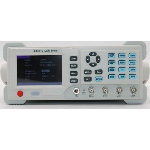 ET4410 ET4401 ET4402 3.5" TFT LCD Desktop LCR Digital Bridge Meter Capacitance Resistance Impedance Inductance Tester 100kHZ