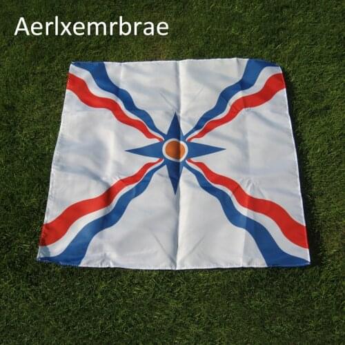 Aerlxemrbrae flag 70*70cm Custom Flag Polyesterany Assyrian flag syria banner