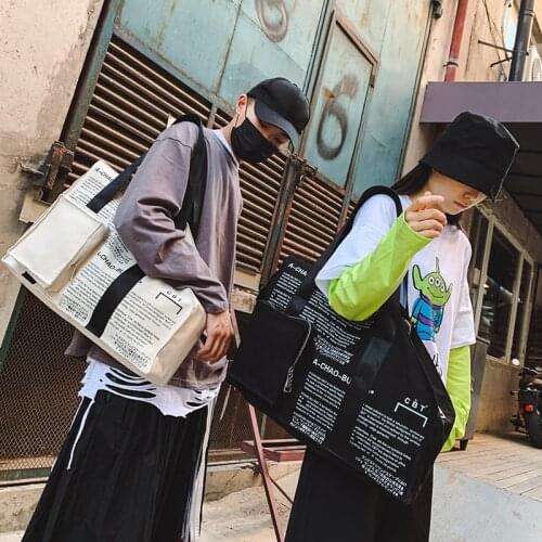 Canvas Bags For Teenager Fashion Male Women Crossbody Shoulder Bags High Quality Functional Travel Bags Handbags