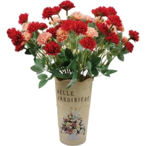 7Pcs Fake Oil Painting Clove (5 Stems/Bunch) 14" Length Simulation Mini Hydrangea for Wedding Home Decorative Artificial Flowers