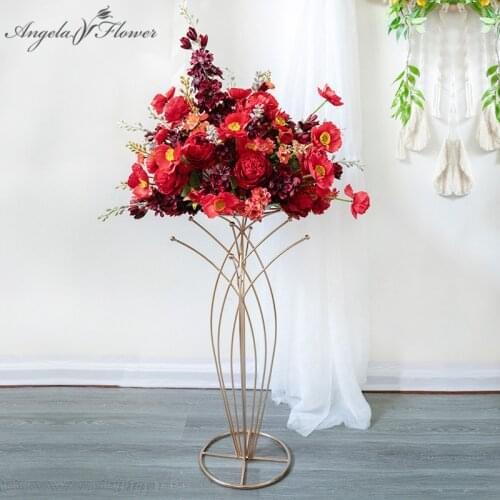 Custom 45CM Hyacinth Artificial Flower Ball Wedding Floral Arrangement Decor Table Flower Centerpieces Props Road Lead Flowers