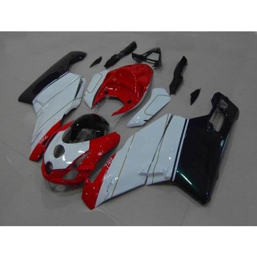 Custom Injection Fairing kit for 749 999 2003 2004 749 03 04 999 03 04 white red black Fairings Set+gifts DD03