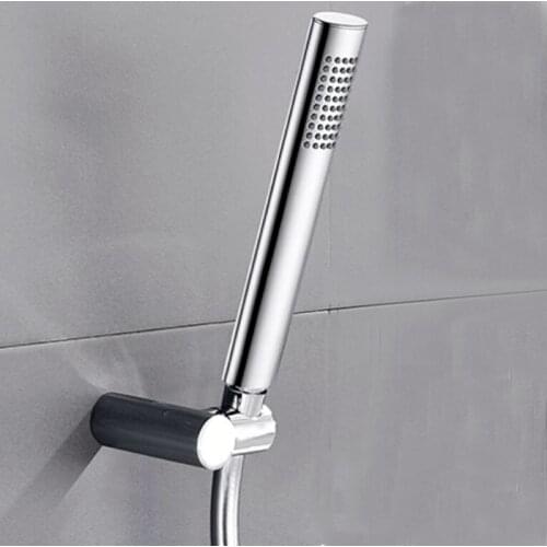 Brass Hand Shower Chrome Hand Held Shower Set with Holder and Hose Wall Mount Hand Hold Shower Head
