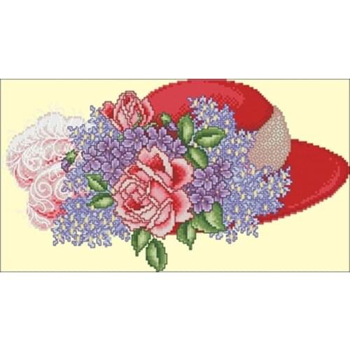 TOP Beautiful hat patterns Counted Cross Stitch 11CT 14CT 18CT DIY Chinese Cross Stitch Kits Embroidery Needlework Sets