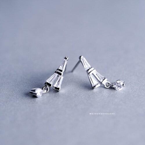 MAOKE Women's Silver Earrings