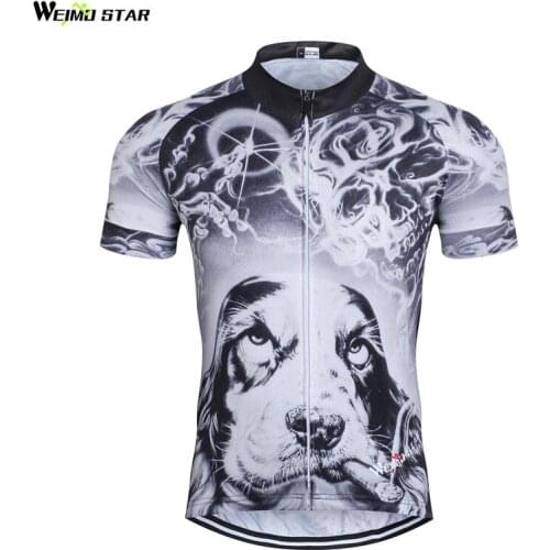 Mens Ropa Ciclismo Dog team Cycling bicycle Jersey Clothing tops mountain bike Jersey short sleeve/ Cycling Wear Sportswear