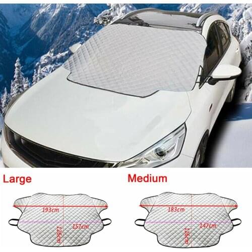 1pc Car Windshield Snow Cover Magnetic Windshield Umbrella Winter Ice Frost Guard Sun Shade Protector Accessories For BMW Tesla