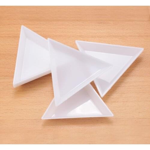 New hot 20pcs DIY Tool Rhinestone Diamond Box Small Receive Plastic Tray/ Plate For Nail Art/Mobile Beauty/Jewelry Beads