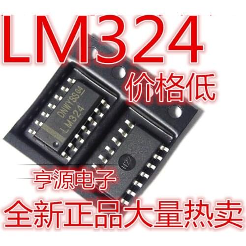 LM324 LM324DR LM324DT SMD SOP-14 Quad Operational Amplifier