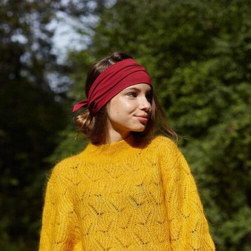 Casual Women Headband Solid Color Wide Turban Twist Knitted Cotton Sport Yoga Hairband Twisted Knotted Headwrap Hair Accessories