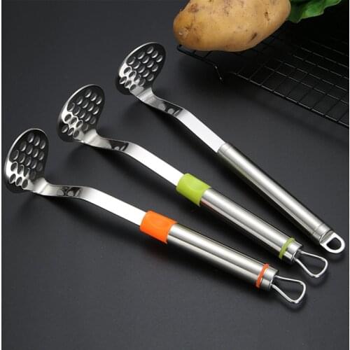 Stainless Steel Pressed Potato Masher Ricer Puree Juice Maker Potato Pusher Smooth Mashed Potatoes Crusher Fruit Tools