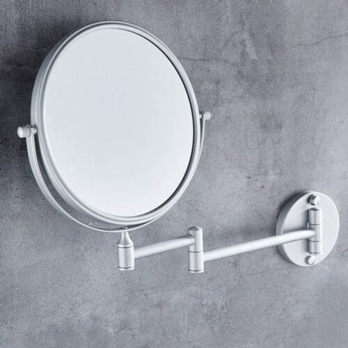 Adjustable Bathroom Makeup Mirror Wall Folding Arm Extend Vanity Magnifying Double Sided Make up Mirror