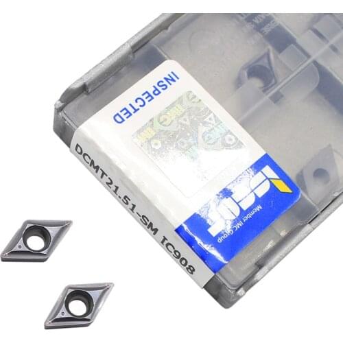 10pcs DCMT070204 SM IC907 IC908 external turning tool metal turning tool CNC blade lathe tool tungsten carbide cutting tool