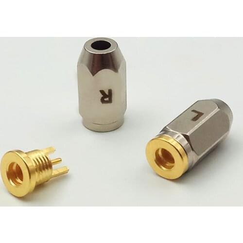 Pure Copper Pin Plug Connector MMCX Female Plug for SE215 SE535 SE846 MMCX Earphones