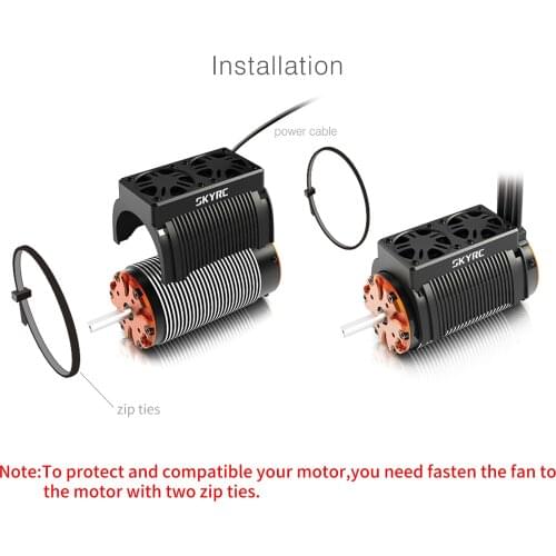 SKYRC Twin Motor Cooling Fan with Housing 55mm Brushless Motor Heatsink for 1/5 Traxxas Arrma RC Car
