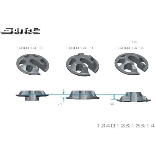 SN-RC 124012 1:10 RCAccessories ALU SHOCK SPRING RETAINING COLLAR- STANDARD(4) APPLICABLE TO XRAY T4