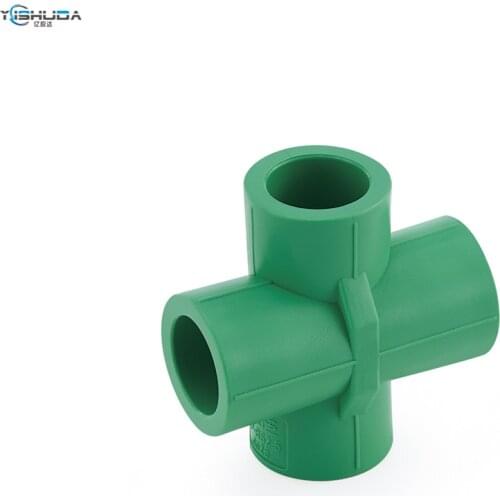 SONGZHI ppr water pipe fittings household 4′20 6′25 decorative universal cold and hot water pipe fittings internal bridge cross