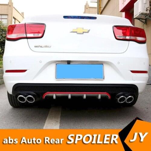 For Chevrolet Malibu Bumper Diffuser spoiler 2016-2018 For Malibu ABS Rear lip rear spoiler front Body kit Bumpers Protector