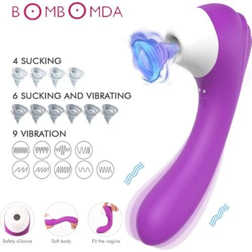 Clit Sucking Vibrator Erotic Sex Toy for Women Silicone 9 speed Rechargeable Nipple Sucker Vagina Dildo Vibrator Female Massager