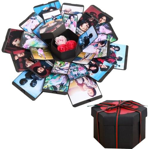 Partys Love Explosion Box Gift for Anniversary Scrapbook DIY Photo Album birthday surprise box Valentines Day Gift#g30