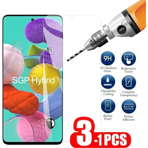 1-3PCS Safety Glass For Samsung Galaxy A51 Screen Protector On For Samsung A 51 SM-A515F A515 Transparent Tempered Glass 9H