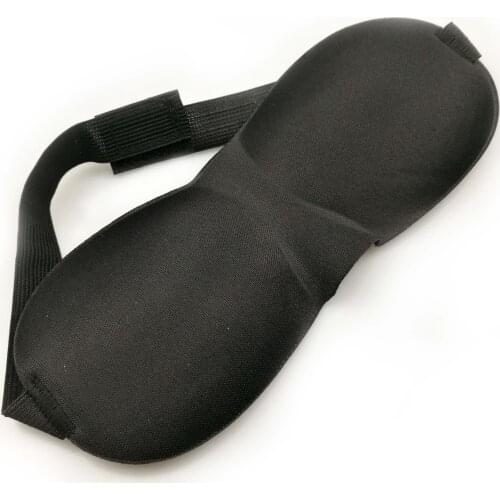 1Pcs 3D Sleep Natural Sleeping Eye Mask Eyeshade Cover Shade Patch Women Men Soft Portable Blindfold Travel Eyepatch Black